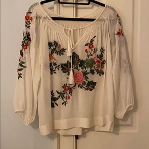 Club Monaco Embroidered Top